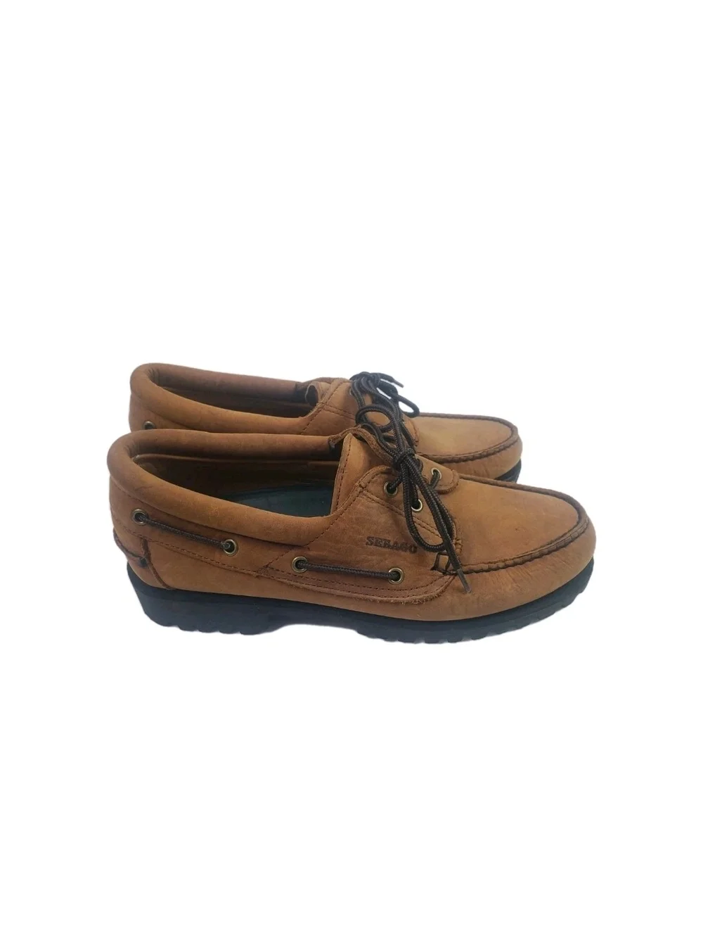Sebago Ranger Waxy Brown Leather Men's Classic Boat Shoe Size 11